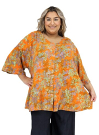 Blouse Emma (09-5277) OrLimeFlwr