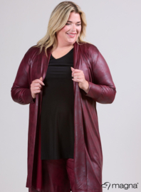 Open Front Loose Cardigan (N-2201-LL) 032-Wine Red