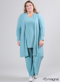 Open Front Loose Cardigan (N-2201) 077-Light Petrol