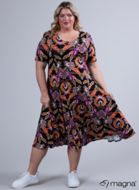 Long A-Line Dress (C-2203-VP) V25021-Paisley Purple
