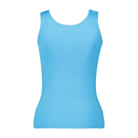 RJ pure color dames shirt  - Turquoise -