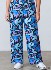 Broek Basic (D-03-PRINT) T23011-Flowing Aqua