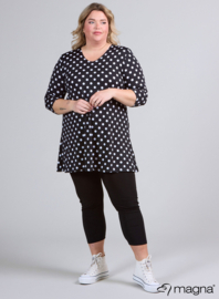 Lange basic shirt (B-6004-PR) 411001-Medium Polka Black