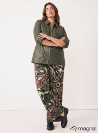 Broek Basic (D-03-PRINT) T10031-Fluid Design Green