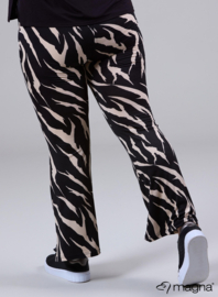 Relaxed Pocket Flared Pants (D-2403-PRINT) W15014-Big Dark Zebra Sand