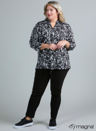 Roll Sleeve Top (B-9001-PR) V51001-Splash BW