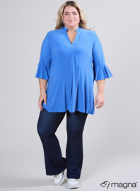 Flared Sleeves Relaxed Tunic (C-2503) 071-Dark Sky Blue
