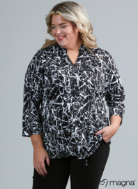 Roll Sleeve Top (B-9001-PR) V51001-Splash BW