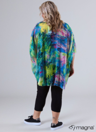 Poncho WINGS chiffon print (M-0004-CHP) V01058-Nature Sketch