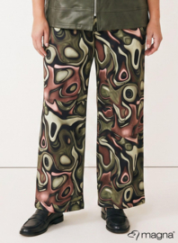 Broek Basic (D-03-PRINT) T10031-Fluid Design Green