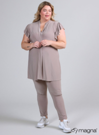 Sleeveless Frill Tunic (C-2305) 014-Sand