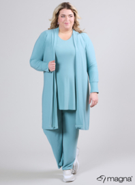 Open Front Loose Cardigan (N-2201) 077-Light Petrol