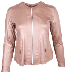 Kort Leather Look jasje (K-31-LL) 061-Taupe