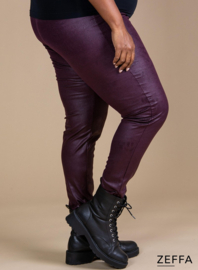 Leather Look Legging (ZF-LE-1008) 026-Aubergine