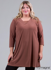 Relaxed V-Strap tunic (C-2320) 063-Camel