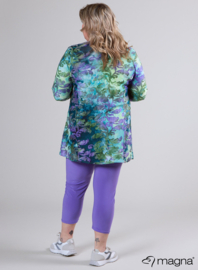 Lange basic shirt (B-6004-MSH) U51021-Fall Leaves Purple/Mint