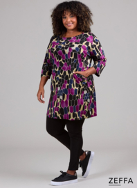 Tuniek met zakken (ZF-TU-1010-HVP)  U71056-Hive Magenta