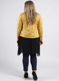 Kort Leather Look jasje (K-31-LL) 076-Banana Yellow