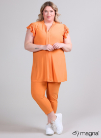Sleeveless Frill Tunic (C-2305) 019-Orange