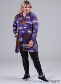 Warm Viscose Comfort Tunic (C-2422) U90024-Block Art Purple