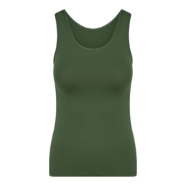 RJ pure color dames shirt  - Donker Groen -