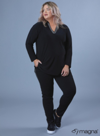 Shirt V-Tape Lange Mouw (B-2315) 001-Zwart