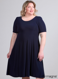 Long A-Line Dress (C-2203) 017-Navy
