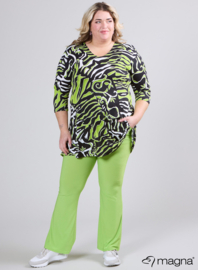 Lange basic shirt (B-6004-PRINT) T40008-Art Zebra Lime