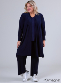 Open Front Loose Cardigan (N-2201) 017-Navy