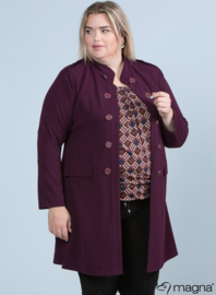 Blazer knopen (N-8005) 026-Aubergine