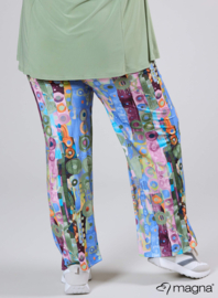 Broek Basic (D-03-PRINT) T41071-Wall Deco Blue-Pink