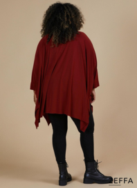 Oversized Tuniek/Ponncho (ZF-PO-1002)  028-Rust