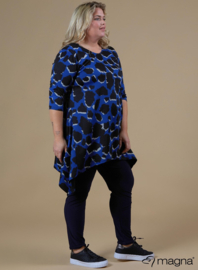 Tuniek Punten 3Q-mouw(C-0001-HVP) - X59060-Leopard Blue