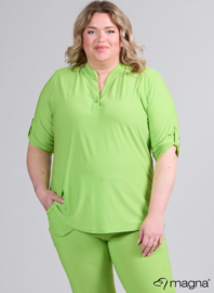 Roll Sleeve Top (B-9001) 008-Lime Green