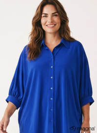 Button Down Flowy Tunic (C-2617) 060-Royal Blue