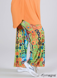 Broek Basic (D-03-PRINT) T41019-Wall Deco Green-Orange