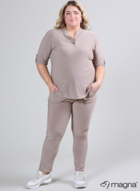 Roll Sleeve Top (B-9001) 014-Sand
