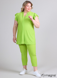 Sleeveless Frill Tunic (C-2305) 008-Lime Green
