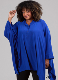 Oversized Tuniek/Ponncho (ZF-PO-1002)  060-Royal Blue