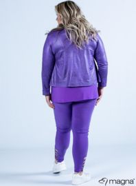 Kort Leather Look jasje (K-31-LL) 021-Purple