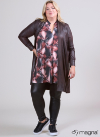 Open Front Loose Cardigan (N-2201-LL) 064-Brown