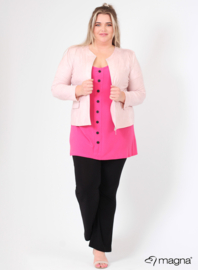 Kort Leather Look jasje (K-31-LL) 005-Baby Roze