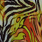Poncho WINGS chiffon print (M-0004-CHP) V07019-Zebra Orange