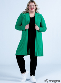 Open Front Loose Cardigan (N-2201) 058-Brazil Green