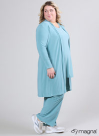 Open Front Loose Cardigan (N-2201) 077-Light Petrol