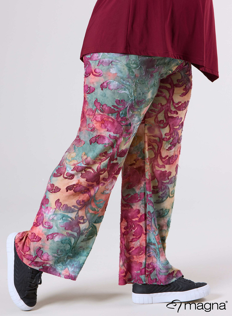 Broek Basic (D-03-MSH) U51032-Fall Leaves Wine Red