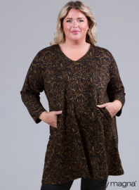 Relaxed Fit Tunic (C-2324-HVP) U91031-Digital Waves Green