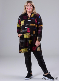 Warm Viscose Comfort Tunic (C-2422) U90001-Block Art Black