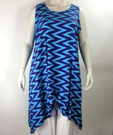 Tuniek Maxi XL (22-4402) bluezigzag