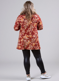 Lange basic shirt (B-6004-VP-MB) U49028-Flower Rust